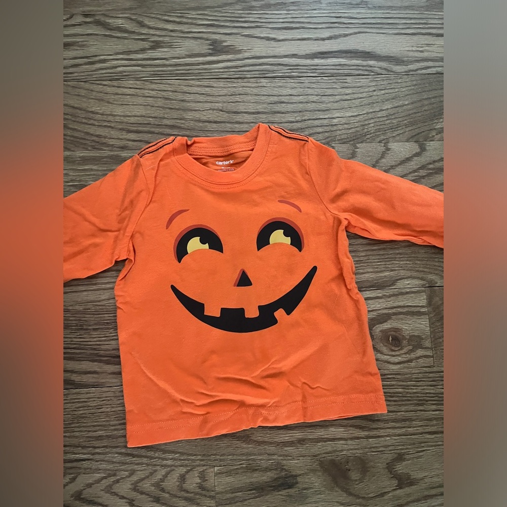 Carters pumpkin shirt 9 months